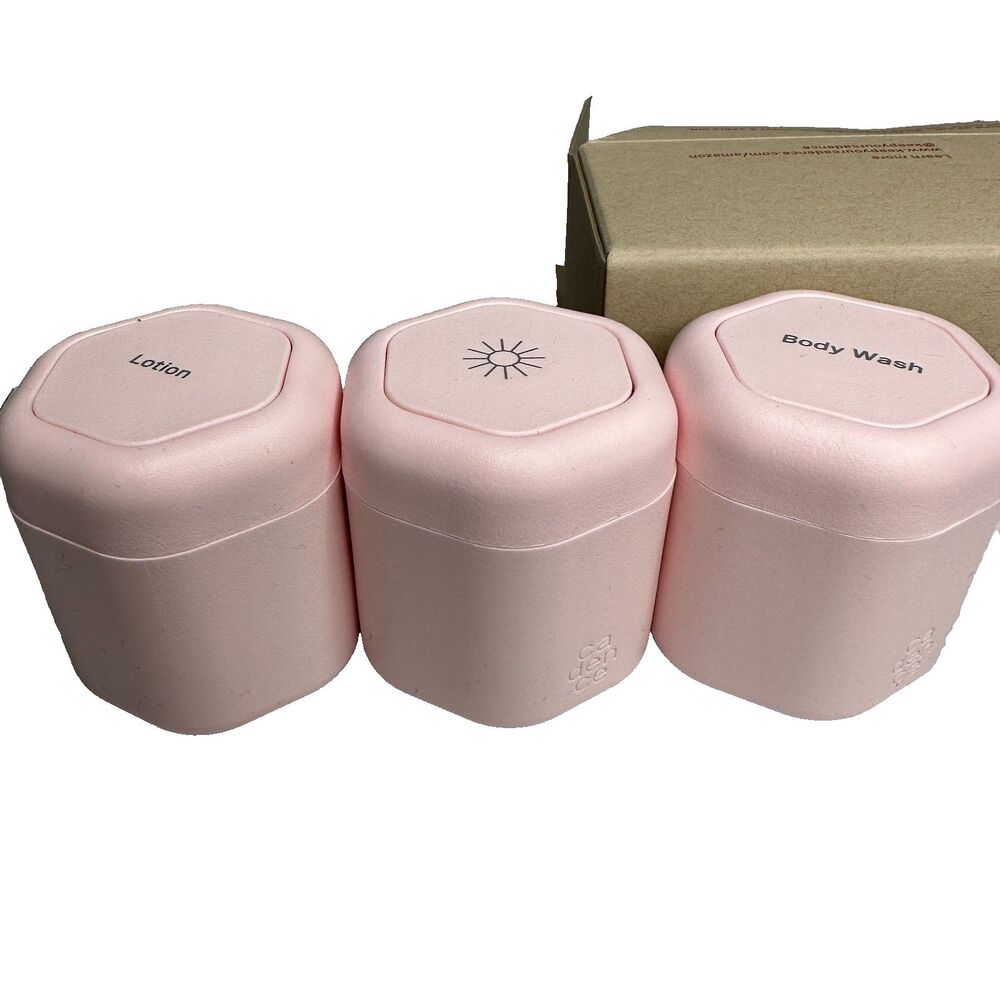 Cadence Travel Capsule Bodycare Set Petal Pink Set of 3 NEW $72